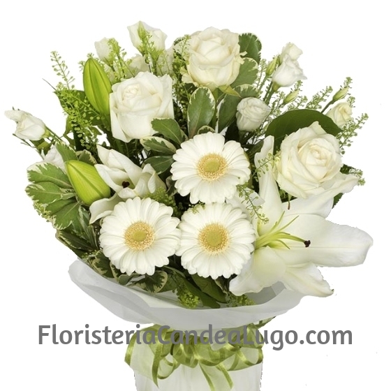 Bouquet Variado tonos Blancos