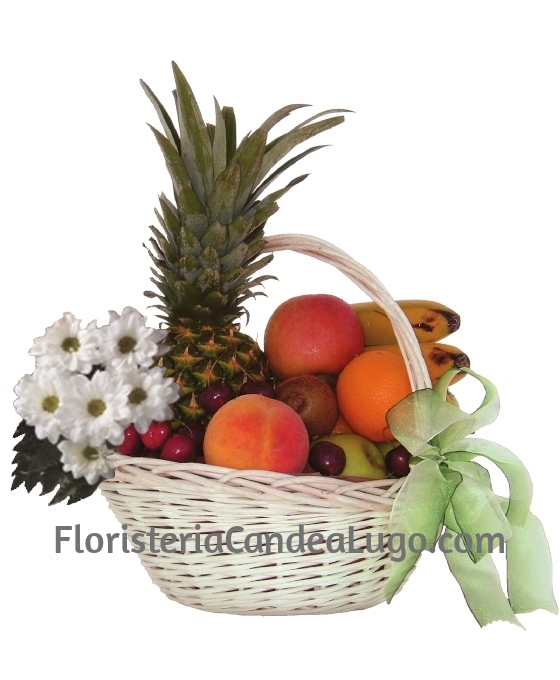 Cesta Frutas Variadas con Piña